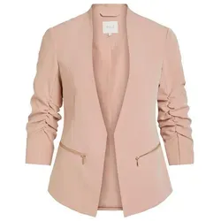 Vila Damen Vijoy 3/4 - Noos Blazer, Misty Rose, 34 EU - Eleganter Blazer für Damen, aus leichtem Stretchmaterial mit Rippdetails, perfekt für stilvolle Anlässe und den Alltag.