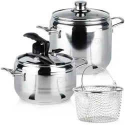 Orion Profi Schnellkochtopf Set 3,5+5 Liter