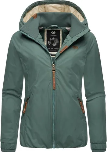 Ragwear Damen Winterjacke Dizzie in Intl Pine Green, Gr. XS - Funktionsjacke mit 100% veganem Material, wasserdicht und winddicht, perfekt für kalte Tage. Stylische Kapuze und taillierter Schnitt sorgen für optimalen Komfort und Schutz.