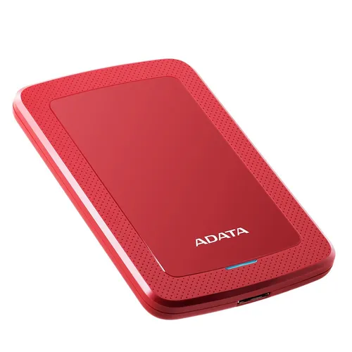 A-Data ADATA HV300 - Externe Festplatte 1TB in Rot - Externe Festplatte mit 1 TB Speicher, USB 3.1 für schnelle Datenübertragung und 256-Bit-AES-Verschlüsselung für maximale Sicherheit. Ideal für unterwegs!