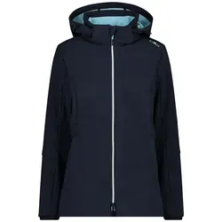 CMP Softshelljacke in Dunkelblau - 44 - Funktionsjacken mit ClimaProtect Technologie, wasserdicht (7.000 mm Wassersäule) und atmungsaktiv, ideal für Outdoor-Aktivitäten bei jedem Wetter.