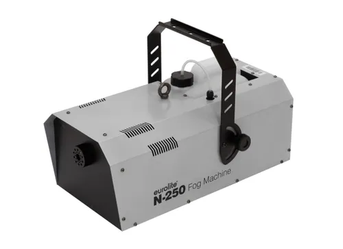 Eurolite N-250 Nebelmaschine - Nebelmaschine für beeindruckende Effekte mit 2500 Watt Leistung, ideal für Theater, Konzerte und Clubs. Schnelle Aufwärmzeit von nur 5 Minuten und kabellose DMX-Steuerung.