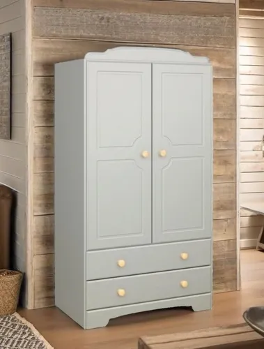 Produktbild dynamic24 Kleiderschrank Liv 2-türig mit Schubladen