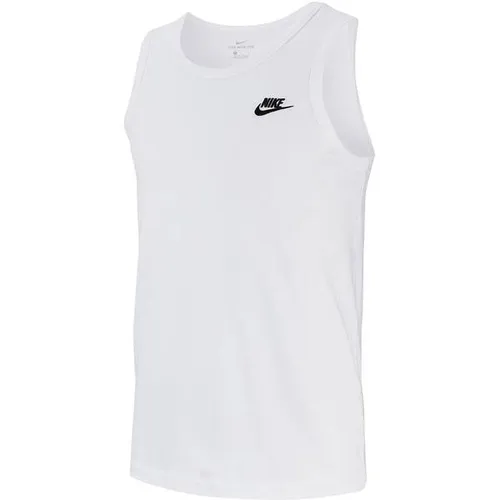 Nike Sportswear Tanktop Herren - Ärmelloses Design in Weiß, Größe L (52/54) - Sportliches Tanktop aus 100% Baumwolle, ideal für aktive Tage. Maschinenwaschbar und mit stylischem Logostick, bietet hohen Tragekomfort.