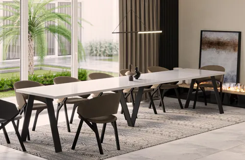 Endo-Möbel Esstisch Lungo XXL in weiß von ENDO Möbel