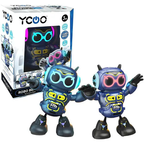 Tanzender Roboter Spielzeug Robo beats 2 blau - Actionfiguren mit Musik und LED-Lichtern, bietet zwei Spielmodi für doppelten Spaß – tanzen oder DJ-Sounds mixen!