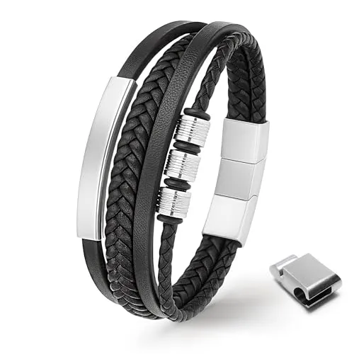 UNIQAL | Lederarmband Herren 