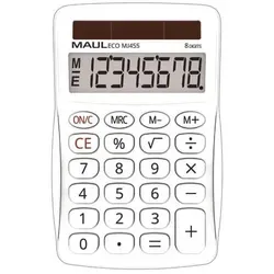 Tischrechner Solar ECO MJ 455, 8 Stellen, weiß