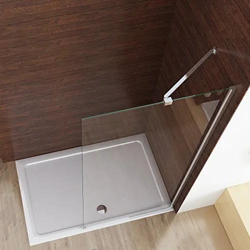 Walk in Dusche 80 x 195 cm - Duschabtrennung mit NANO-Beschichtung - Duschkabine mit einstellbarer Breite, 6mm ESG Sicherheitsglas und zwei Montagemöglichkeiten für flexibles Design. Perfekt für moderne Badezimmer!