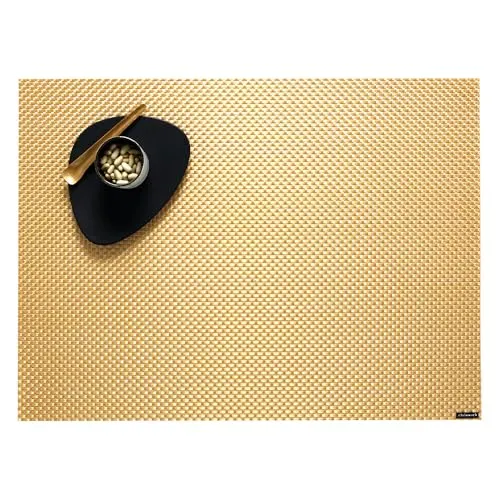 Chilewich Tischset Basketweave Rectangle Gilded in gold von Chilewich