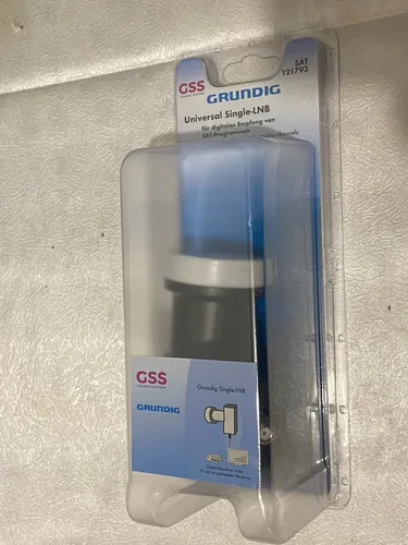 GSS Grundig Single LNB 1 Teilnehmer 4K FULL HD 3D - LNB für 1 Teilnehmer, ideal für hochauflösende Fernseher mit 4K und 3D Unterstützung. Mit LTE Filter und Wetterschutzkappe für zuverlässigen Empfang.
