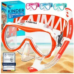 KAIMANA Tauchermaske SeaExplorer Schnorchelset für Kinder - Tauchen & Schnorcheln, inklusive Tragetasche und komfortablem Comfort-Strap für perfekten Sitz und Sicherheit beim Schnorcheln.