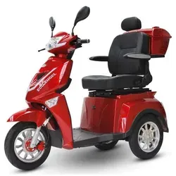 ECO ENGEL 504 Rot Elektromobil - Elektro-Scooter mit 20000 mAh Akku für bis zu 60 km Reichweite, ideal für Senioren und Stadtfahrten, Wendekreis von nur 3,1 m.