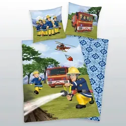 Bettwäsche-Set Feuerwehr Sam, mehrfarbig - Bettwaren - Bettwäsche ganzjährig, mit hochwertiger Verarbeitung und einem tollen Feuerwehr Sam Design für kleine Fans.