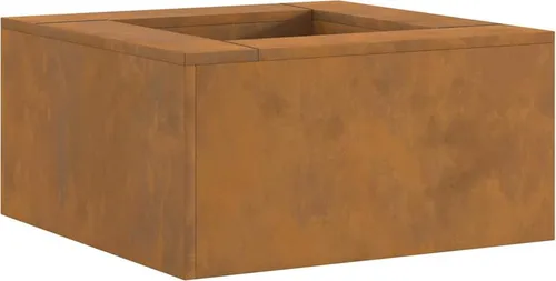 vidaXL Feuerstelle Quadratisch 60x60 cm aus Cortenstahl