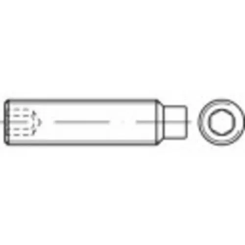 TOOLCRAFT 118354 Madenschraube M12 40mm Stahl 100St.