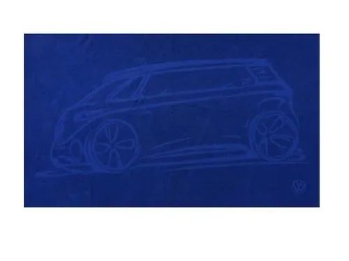 Original VW ID Buzz Handtuch Blau Strandtuch Badetuch 100 x 180 cm 1H4084500A