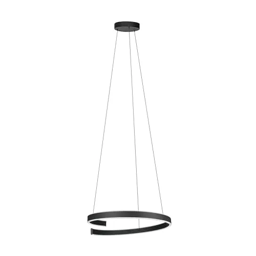 EGLO connect.z Smart-Home LED Pendelleuchte Andabaia-Z - Moderne Hängelampe aus schwarzem Metall, dimmbar und per App oder Sprachsteuerung steuerbar. Perfekt für individuelles Licht mit einstellbarer Farbtemperatur (warmweiß bis kaltweiß).