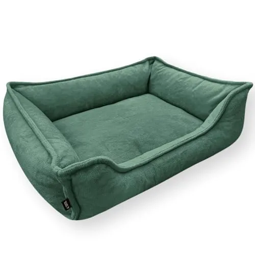 4L Textil IRIS Orthopädisches Hundebett Premium-LINE Hundekorb für kleine Hunde orthopädisch Kuscheliges Hundebett mit Bezug Memory Foam