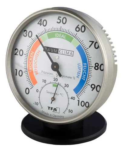 TFA Dostmann Raumthermometer Hygrometer 45.2030 - Präzises Raumthermometer-Hygrometer zur optimalen Raumklimaüberwachung. Analoge Anzeige ohne Batterien, kompakt und zuverlässig für Ihr Zuhause.