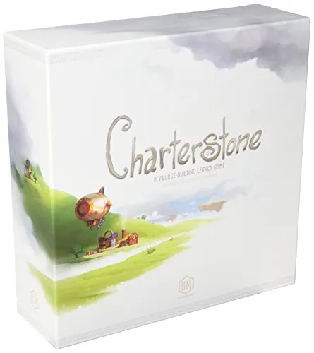 Charterstone - English: Spannendes Legacy-Spiel für strategische Spieler - Gesellschaftsspiel, das sich über mehrere Partien entwickelt und einzigartige Geschichten sowie Strategien bietet.
