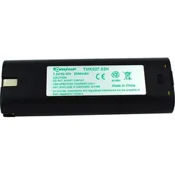 2000mAh Akku für Makita DA302D, DA302DW, DA302DWB, ML700(Flashlight) 7,20V - Schwarz