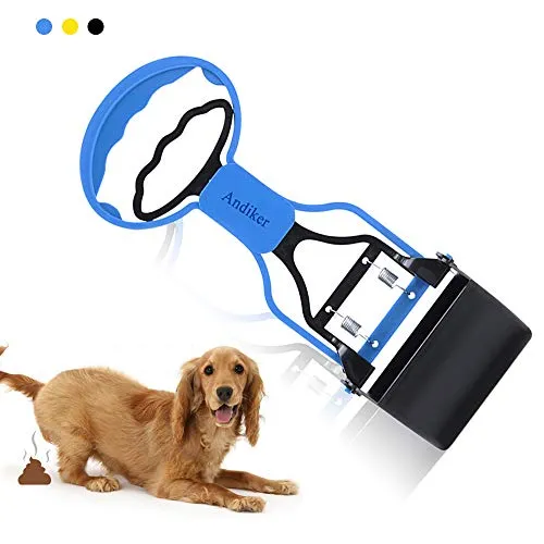 Andiker Pooper Scooper für Haustiere, Tragbare Haustierabfallschaufel, Hundekotschaufel, Haustierabfall-Klemme Scooper, Hohe elastische Feder