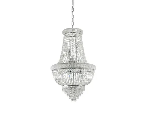 Ideal Lux Pendelleuchte DUBAI, 10-flammig, Ø 52cm in silber von Ideal Lux