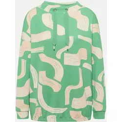 Gemustertes Shirt Grün XXL