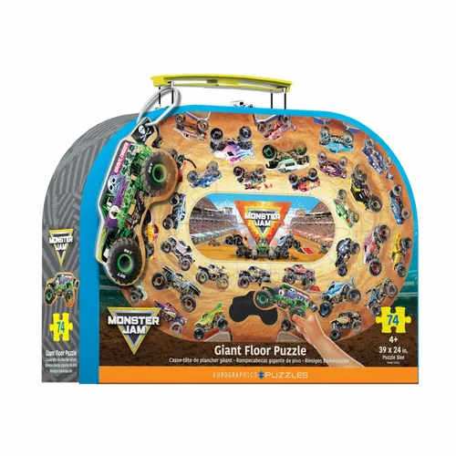 Eurographics Bodenpuzzle im Koffer Monster Jam Tucks