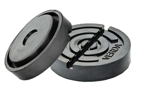 Wagenheber Gummiauflage 120x25mm, 3T, Wagenheber Pad, Gummiteller Werkstatt Hebebühne Gummiklotz Gummiblock flach GN13 (2 Stück)