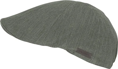 chillouts Schiebermütze mit Aufnäher, khaki - Schiebermützen aus 100% Baumwolle, modisch und casual mit stylischem Aufnäher, perfekt für einen lässigen Look.