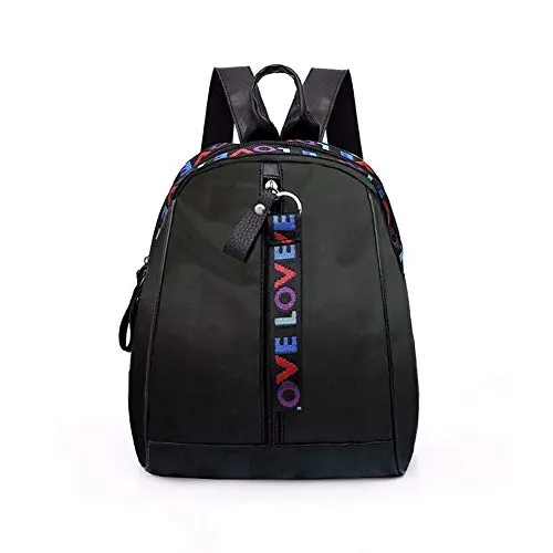 Damen Anti-Diebstahl-Rucksack Umhängetasche Handtasche, eleganter Schulrucksack, Schultertasche für Mädchen, Casual Daypack, Reise Schultasche, Vintage Schwarz Canvas Tasche Leder für Frauen