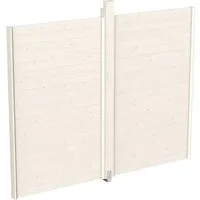 Seitenwand SKAN HOLZ Toulouse 270 x 209 cm - Gartenhäuser, hochwertige Holz-Seitenwand in elegantem Weiß für optimalen Sichtschutz und Wetterbeständigkeit.