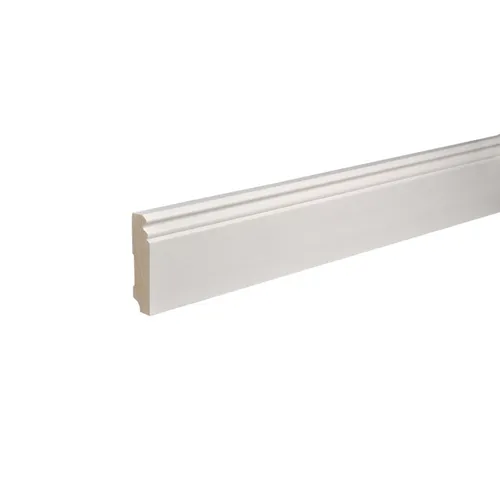 Kosche | Sockelleiste | MDF | 19 x 96 x 2400 mm | Weiß | Berliner Profil