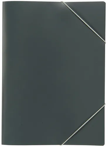 Eckspanner A4 PP anthrazit - Schmutzabweisende Mappe für bis zu 50 DIN A4-Blätter, abwischbar und langlebig