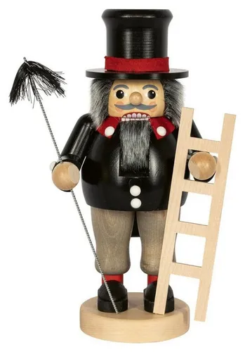 Richard Glaesser Nussknacker Schornsteinfeger 29 cm - Traditioneller Nussknacker aus dem Erzgebirge, handgefertigt aus Holz und perfekt als dekoratives Sammlerstück oder Geschenk.