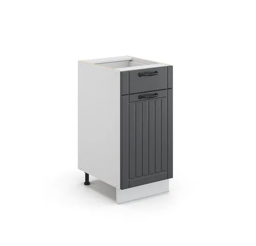 Vicco Midischrank Fame-Line, Anthrazit/Weiß, 40 x 81.6 cm