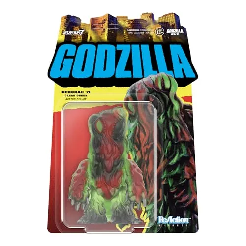 Super7 Toho Reaktionsfiguren, Hedorah (Clear Green) Action Figure