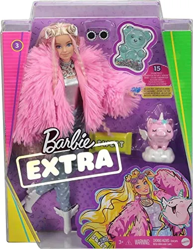 Barbie Extra Puppe mit extra langen Haaren und Zubehör