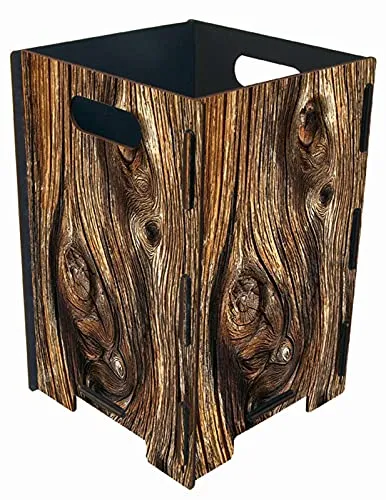 Papierkorb groß Holzscheibe von Werkhaus