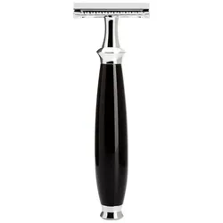 MÜHLE Rasierhobel 1-tlg. in Silber und Schwarz - Hochwertiger Rasierhobel aus Edelharz, ideal für eine sanfte und gründliche Rasur. Perfekt für Rasierliebhaber und stilbewusste Männer.
