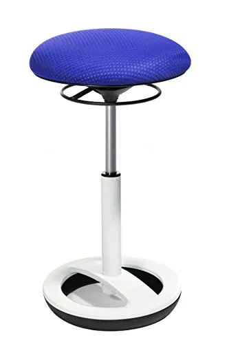 Topstar Bürohocker Sitness High Bob Alu - Ergonomische Fitness-Stehhilfe - Bürostühle für bewegliches Sitzen, ideal für Stehpulte und höhenverstellbare Schreibtische. Mit stufenloser Sitzhöhenverstellung und horizontalem Schwingeffekt für optimalen Komfort.