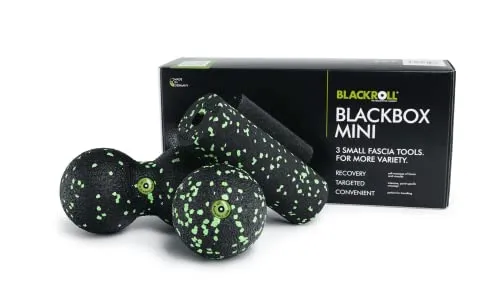 Blackroll Massagerolle BlackBox MINI - Kompaktes Set für effektive Faszienmassage - Faszienrollen, effektive Massage für Verspannungen und Muskelregeneration, ideal für unterwegs
