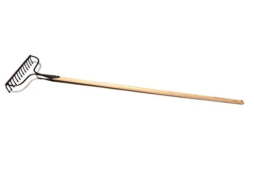 Unbekannt Krumpholz Bügelrechen, 13 Zinken mit Eschenstiel (140cm)