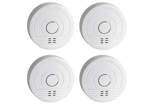 SEBSON Rauchwarnmelder GS536GC - 4er Pack mit 5 Jahres Batterie - Zertifizierter fotoelektrischer Rauchmelder nach DIN EN 14604 mit Selbsttestfunktion und frühzeitiger Warnmeldung bei schwacher Batterie. Ideal für effektiven Brandschutz.