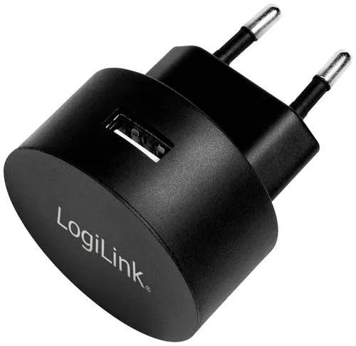 LogiLink USB Ladegerät 10.5W 1x USB-A Schwarz - Praktisches USB Ladegerät für den Innenbereich: Ideal für Smartphone und Tablet. Mit Fast Charging-Technologie für schnelle Ladezeiten – einfach einstecken und loslegen!