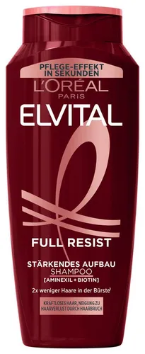 L'Oréal Paris Elvital Full Resist Shampoo 6-tlg. - Shampoo zur Reduzierung von Haarverlust und Stärkung des Haars. Mit Aminexil, Biotin und Arginin für kräftigeres Haar. Ideal für geschwächtes Haar.