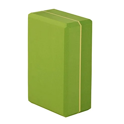 Bodhi Yogaklotz ASANA BRICK XXL, Yogablock groß, praktisches Yogazubehör, Yoga Hilfsmittel auch für Anfänger, Zubehör für Iyengar Yoga | olive