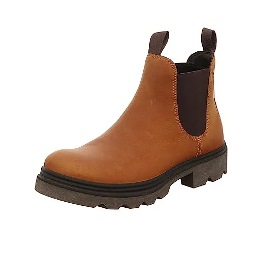 ECCO Herren Grainer M Chelsea Fashion Boot, Amber, 45 EU - Wanderschuhe aus wasserabweisendem Nubukleder mit ECCO DriTan Verfahren für umweltfreundliche Herstellung, ideal für Komfort und Stil im Freien.